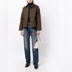 Nili Lotan Alex waxed parka barn jacket